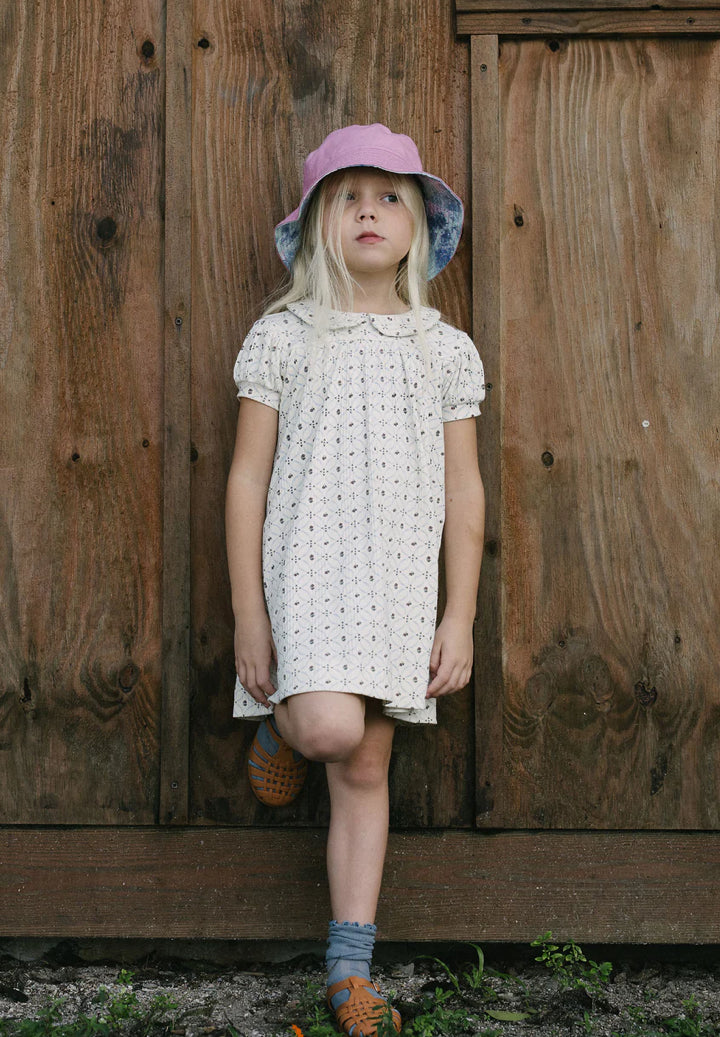 Lil Legs Interlock Dress Ss - Floral Interlck