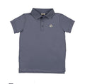 Lil Legs Sports Polo Ss 4T-7Y - Smokey Blue