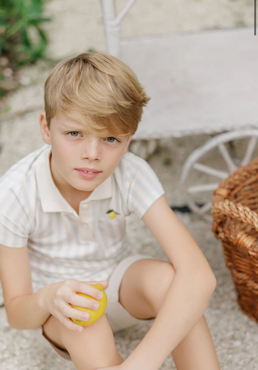 Elys and co Lemon striped Polo