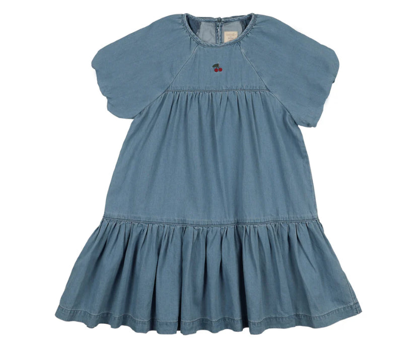 Analogie Denim Capsule Dress Ss - Blue Tencel