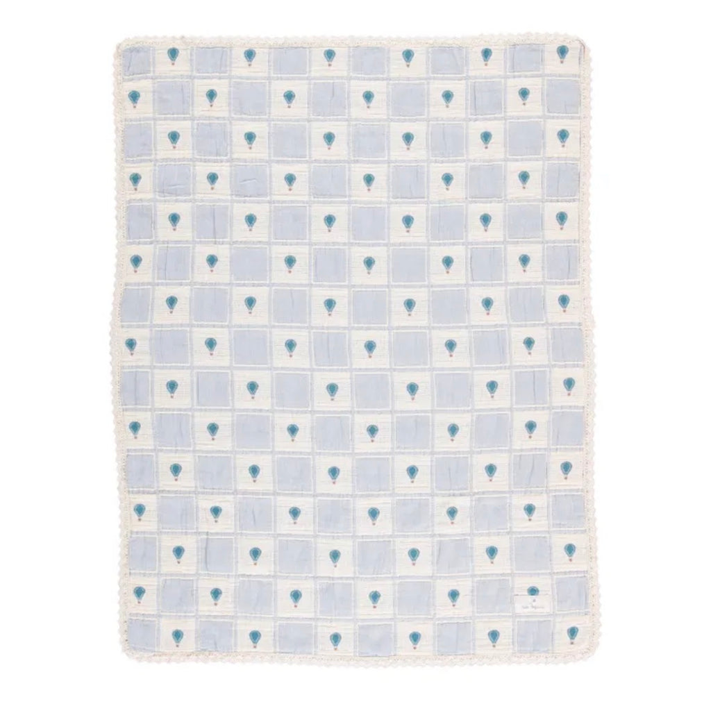 Bebe Organic Balloon Blanket- blue