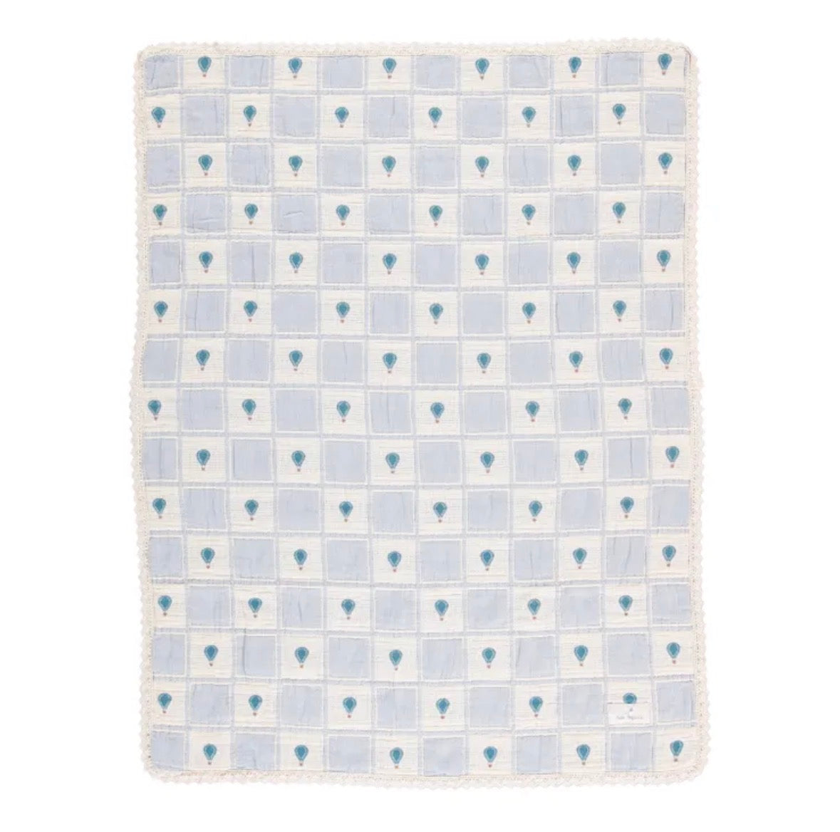 Bebe Organic Balloon Blanket- blue