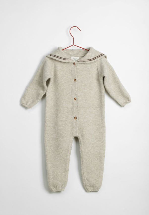 Please Mom Wheat Sailor Romper