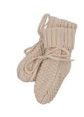 Mema Knits Sand Waffle Knit Booties