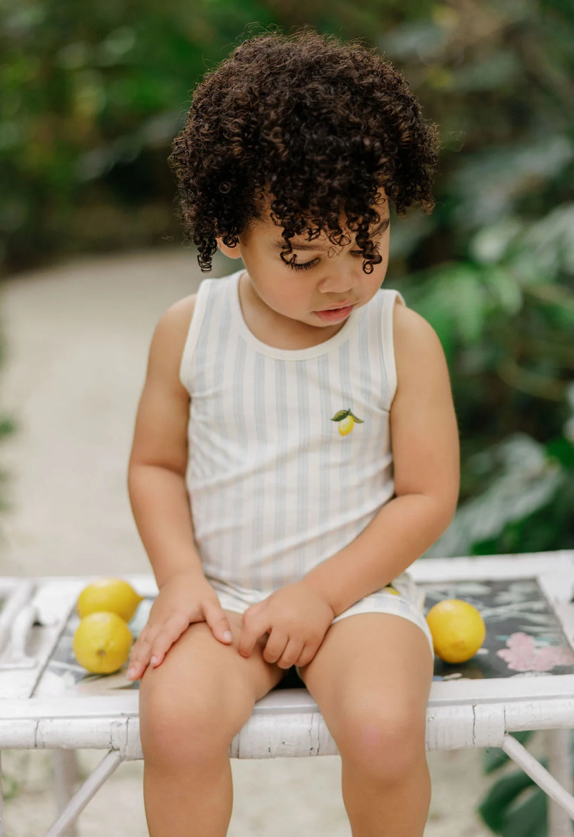 Elys and Co Lemon tank and shorts