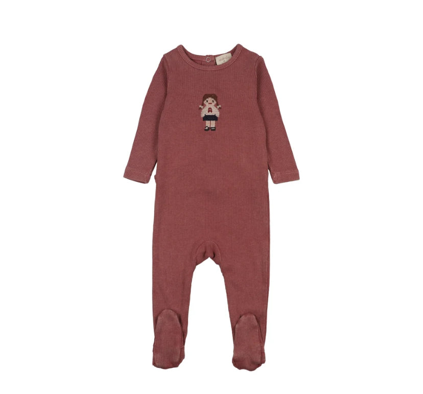 Analogie Vintage Pink Doll Footie