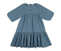 Analogie Denim Capsule Dress 3/4 Sleeves - Blue Tencel