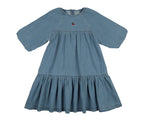 Analogie Denim Capsule Dress 3/4 Sleeves - Blue Tencel