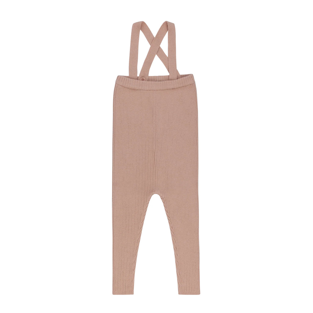 Ely's & Co Pink Floral Star Knit Collection Overalls