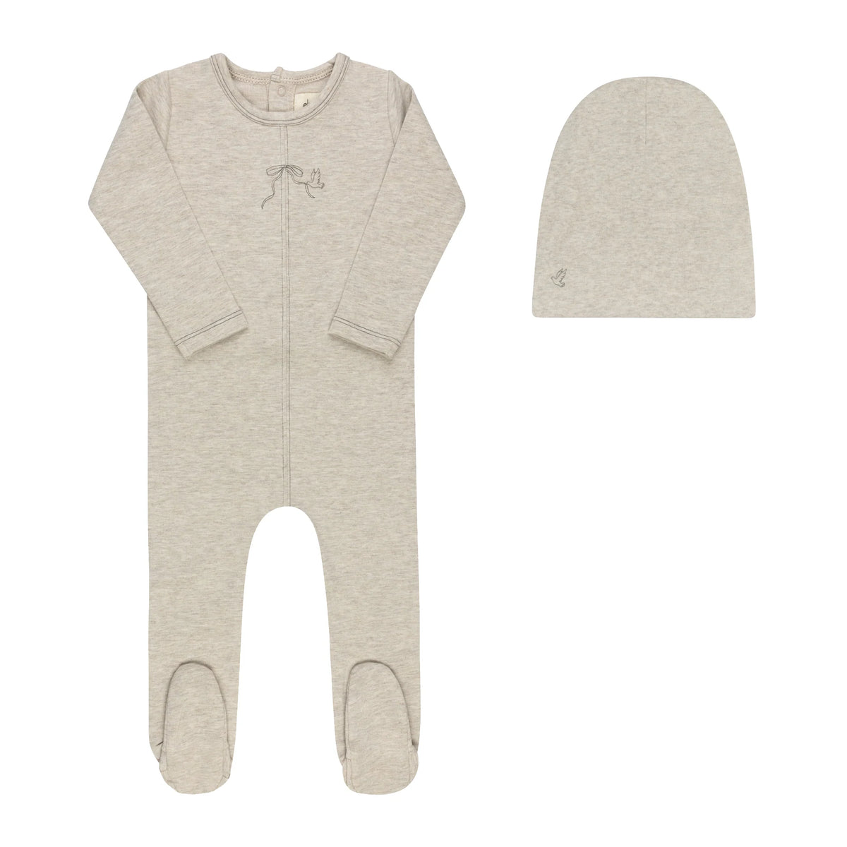 Ely's & Co Bird Seam Collection Footie + Beanie