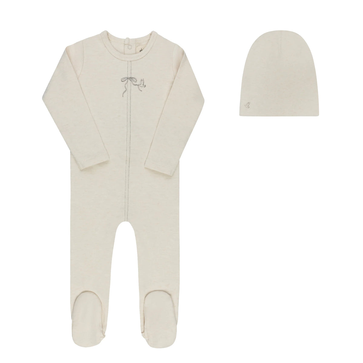 Ely's & Co Bird Seam Collection Footie + Beanie