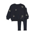 Analogie Navy Olive Patch Sweatshirt Set