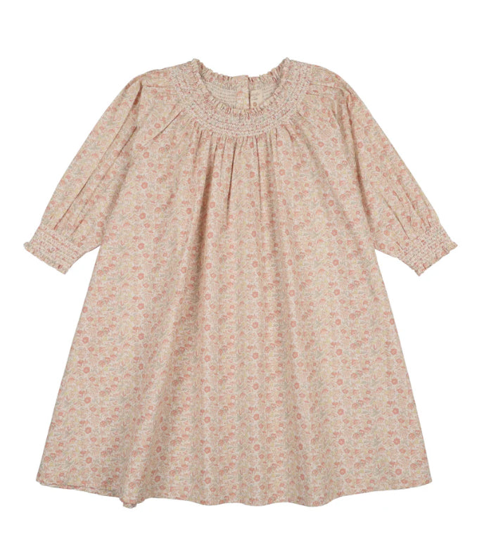Analogie Sunny Blossoms 3/4 Sleeve Dress - Bud Pink