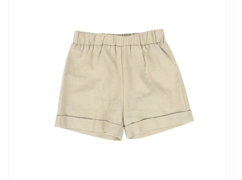 Bace Collection tan cuffed Tan Shorts