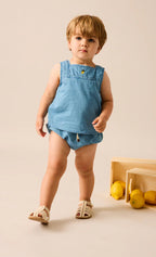 Analogie Denim Capsule Toddler Boy Set - Blue Tencel