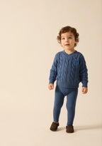 Analogie Chunky Cable Knit Toddler Set