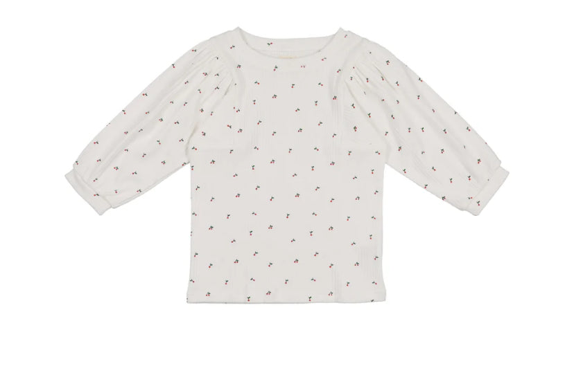 Analogie Denim Capsule Girls Tee 3/4 - White