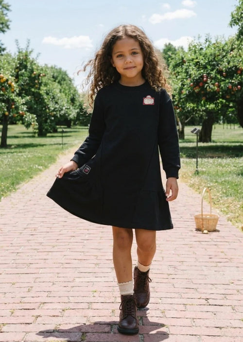 Analogie Black Mon Paris Girls Panel Dress