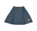 Analogie Denim City Overlay Skirt - Mid Blue Wash
