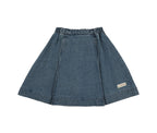 Analogie Denim City Overlay Skirt - Mid Blue Wash