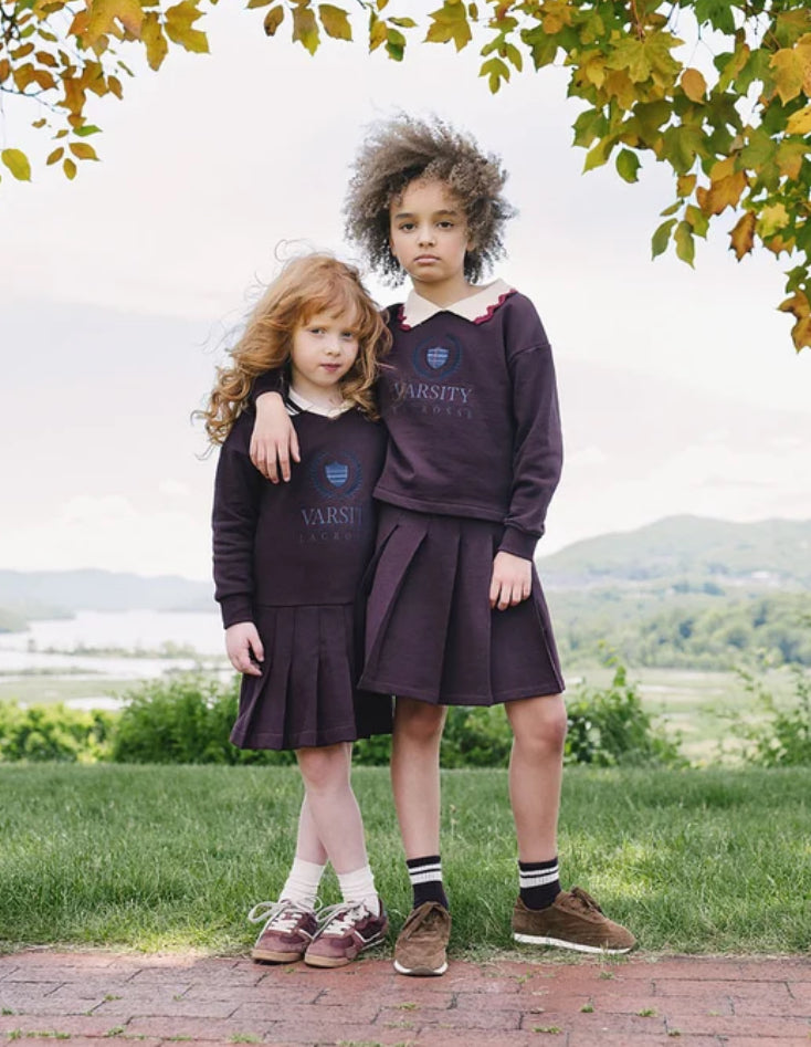 Analogie Plum/Cream Fan Club Girls Sweatshirt