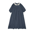 Lil Legs Embroidered Collar Maxi 3/4 - Off Blue