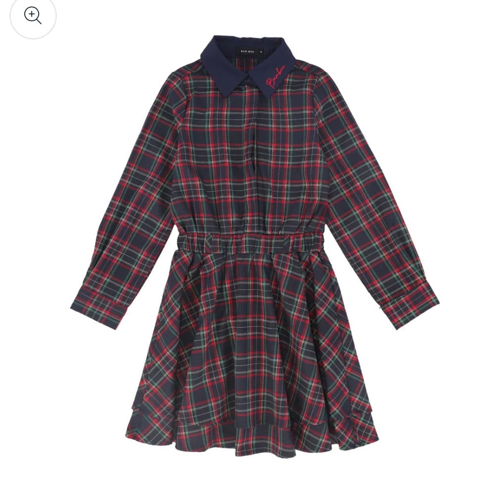 Bamboo plaid Dress