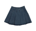 Little Legs Blue Denim Pleated Denim Skirt