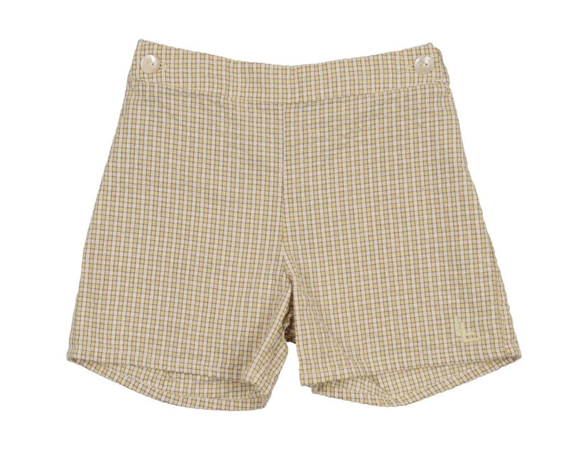 Analogie Sunny Blossoms Shorts - Yelw Mini Plaid