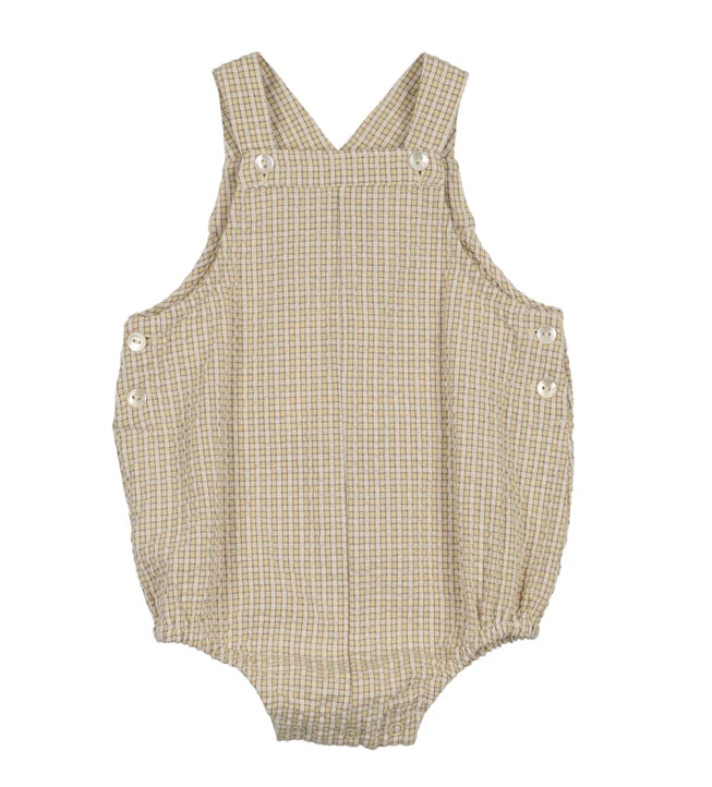 Analogie Mountain Meadow Boys Bubble Romper - Wheat