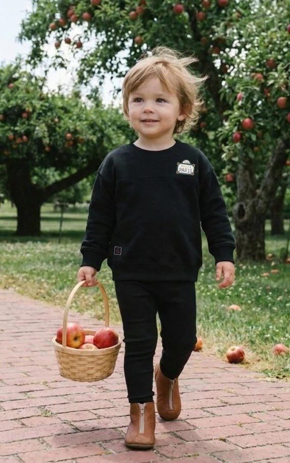 Little Legs Black Mon Paris Boys Toddler Set