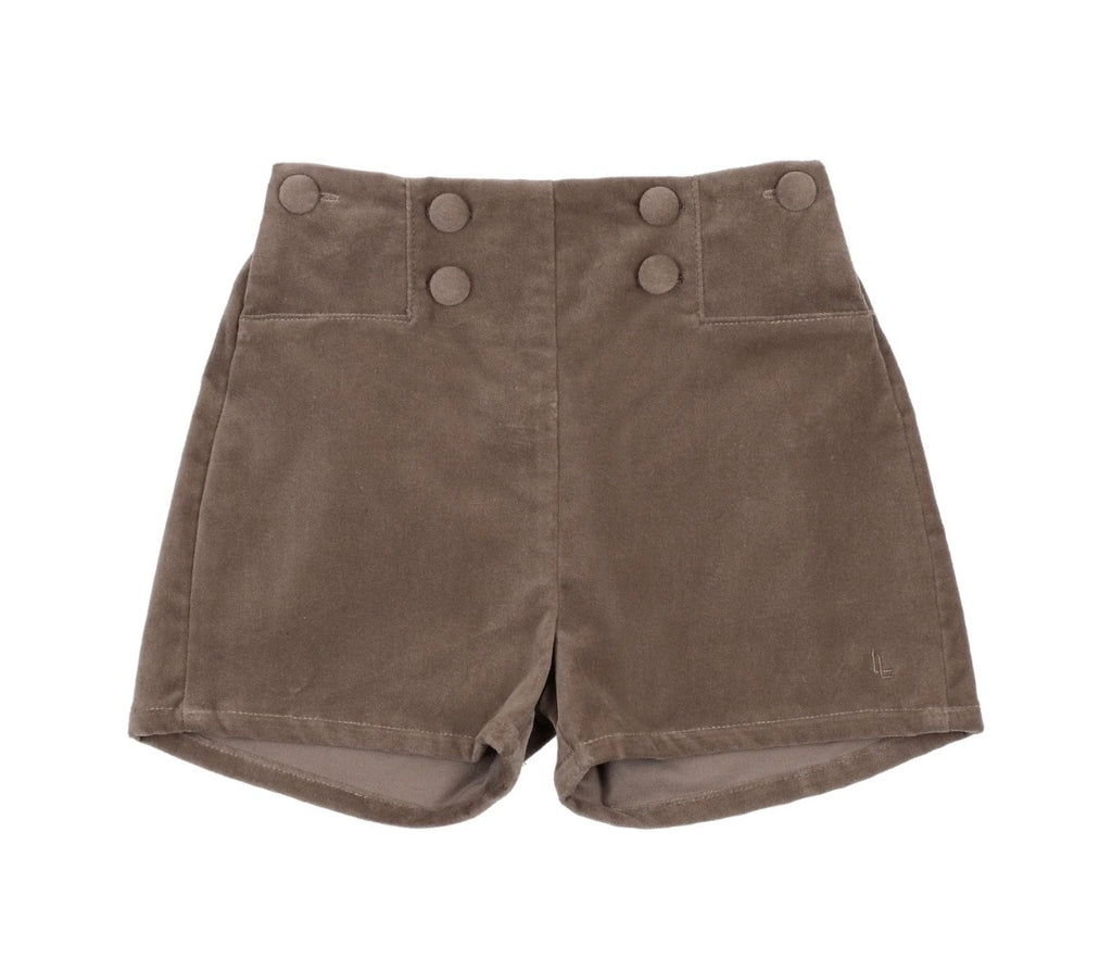 Analogie Misty Oat Velvet Shorts