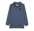 Analogie Vintage Blue Double Stripe Polo