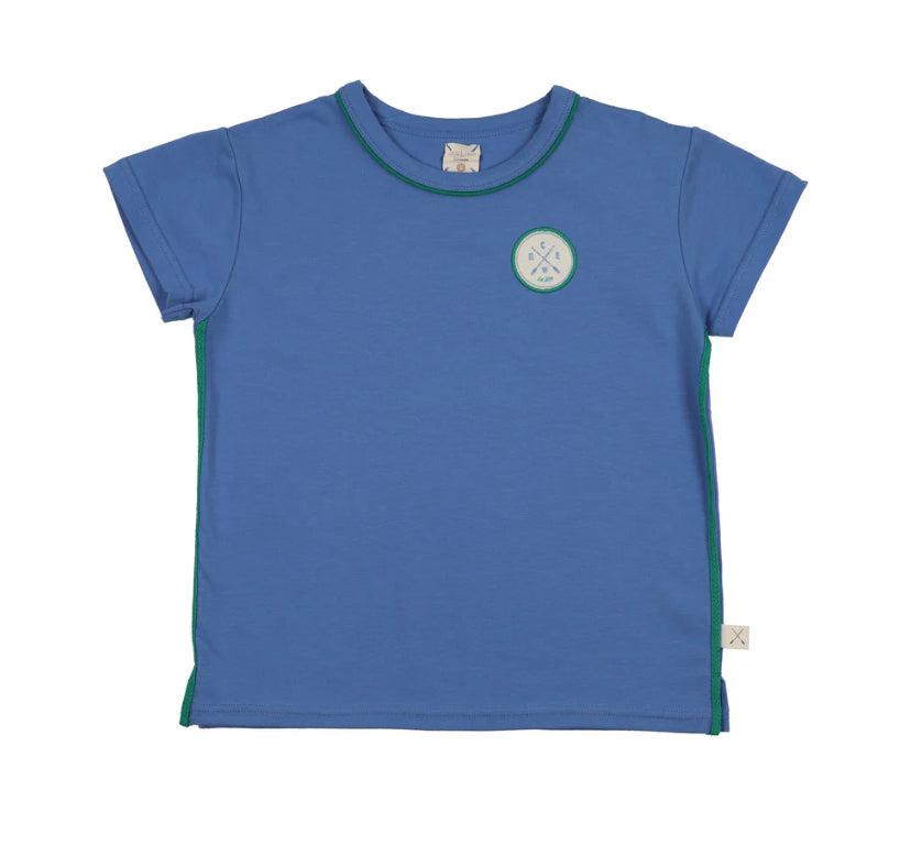 Analogie Boating Crew Patch Tee - Fresh Blue