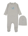 MEMA KNITS HORSE ROCKER FOOTIE+ BEANIE