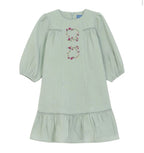 Pompomme Heart Embroidered Detail dress