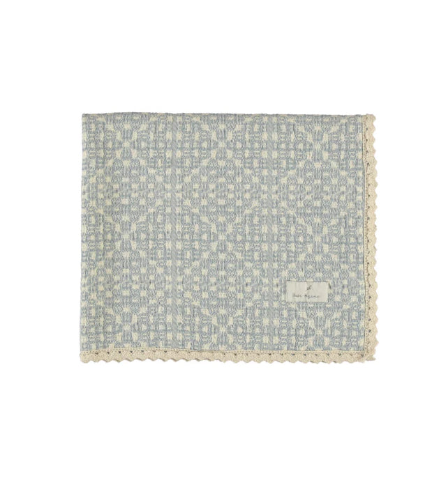 Bebe organic Crochet blanket Sky Blue blanket