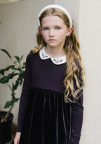 Little Legs Embroidered Collar Maxi