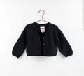 Please Mom Chunky Knit Grandpa Cardigan- navy