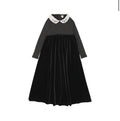 Little Legs Embroidered Collar Maxi