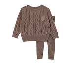 Analogie Chunky Cable Knit Toddler Set