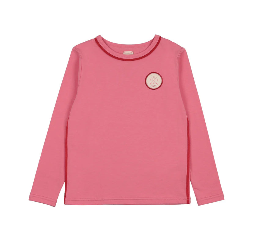 Analogie Boating Crew Long Sleeve Tee - Fresh Pink