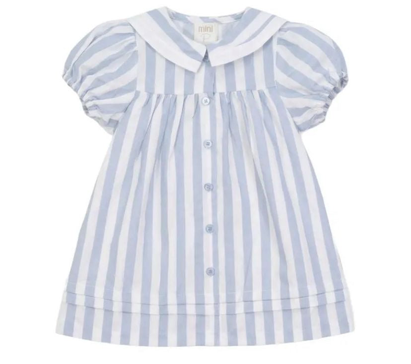 Pompomme Sailor Striped dress
