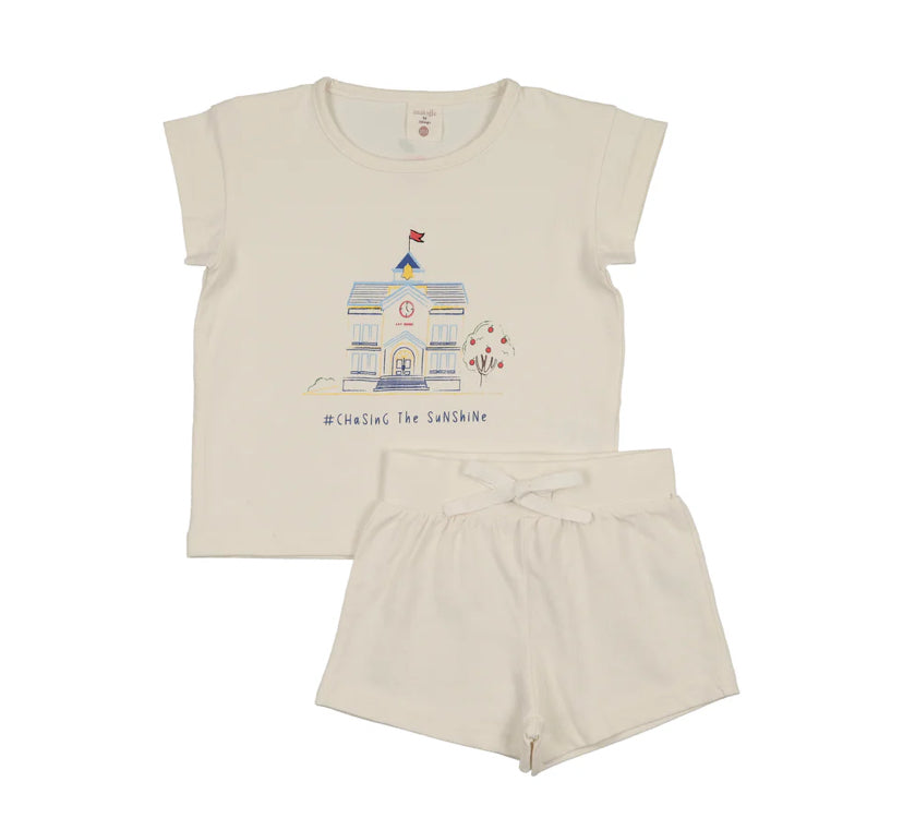 Analogie House Marled Set Boy - Cream