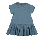 Analogie Denim Capsule Dress 3/4 Sleeves - Blue Tencel