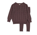 Analogie Vintage Purple Girls Knit Set