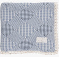 Bebe Organic Plaid Blanket, Blue