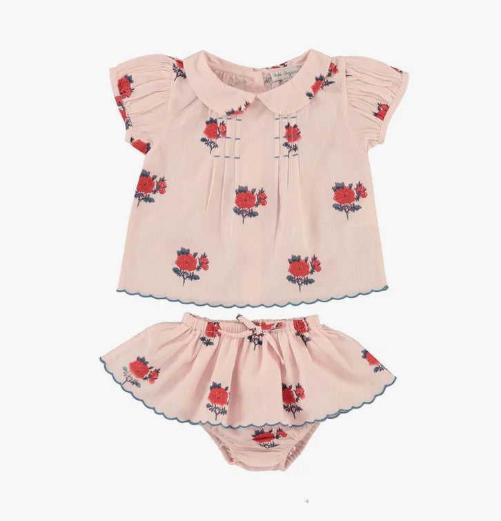 Bebe Organic April Rose baby Set