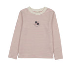 Analogie Denim City Girls Long Sleeve Tee - Red Stripe