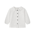 Nounelle Boy White Embroidered Collar Shirt